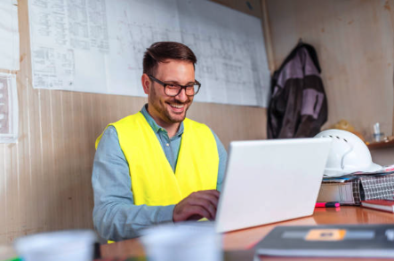 Insurance adjuster reviewing claim documents